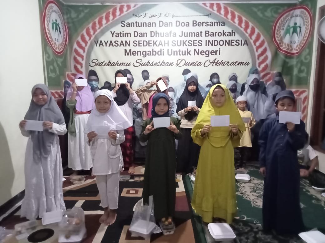 Kegiatan rutin santunan dan doa bersama serta membagikan paket menu berbuka untuk adik adik yatim dan dhuafa | SSI 07 Maret 2025